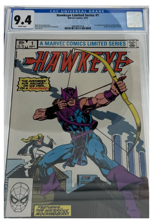 Hawkeye, Vol. 1 #1 Direct Edition comic book cover, 1983