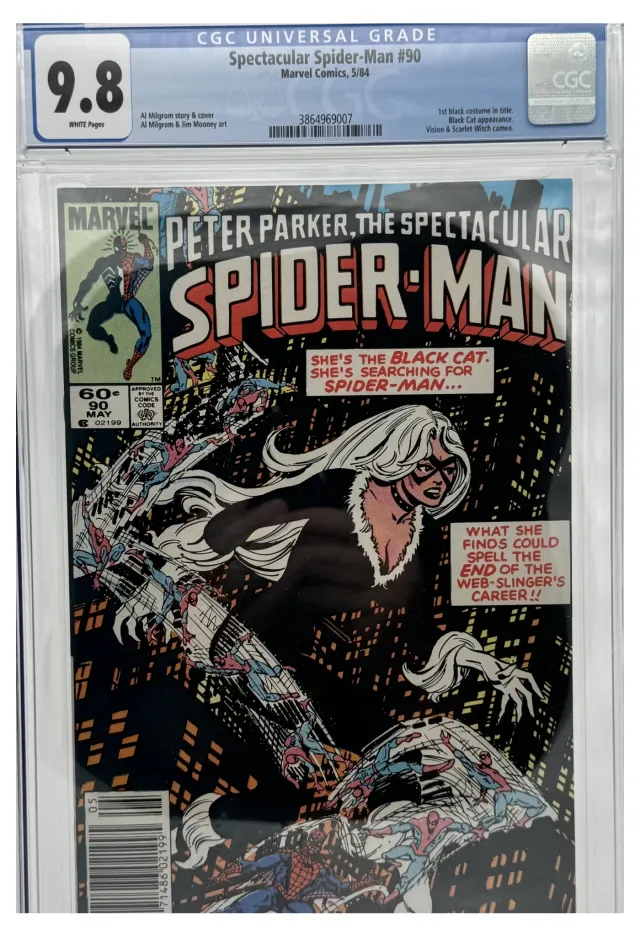 The Spectacular Spider-Man, Vol. 1 #90 Newsstand Edition comic book cover, 1984