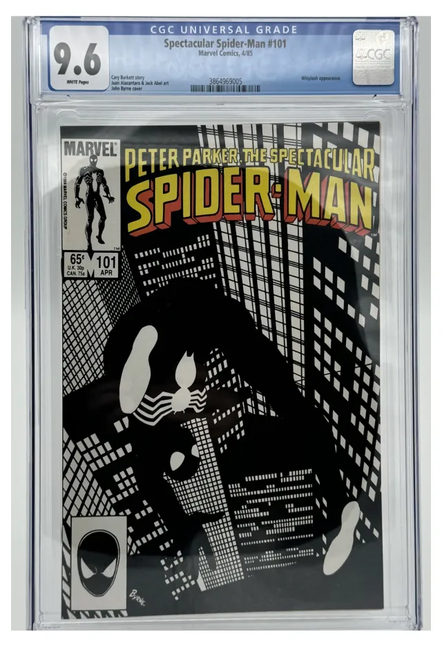 The Spectacular Spider-Man, Vol. 1 #101 Direct Edition comic book cover, 1985