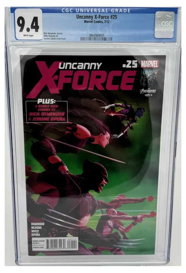 Uncanny X-Force, Vol. 1 #25 Jerome Opeña Regular comic book cover, 2012