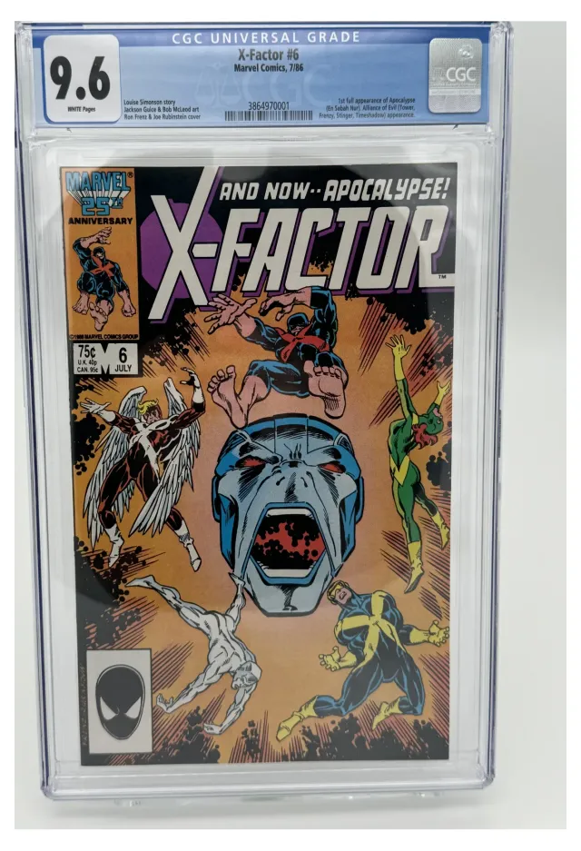 X-Factor, Vol. 1 #6 Direct Edition comic book cover, 1986