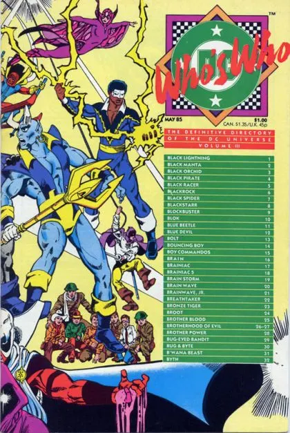 Who's Who: The Definitive Directory of the DC Universe #3 Direct Edition comic book cover, 1985
