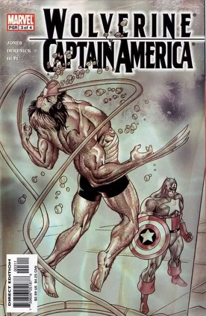 Wolverine / Captain America #3 comic book cover, 2004