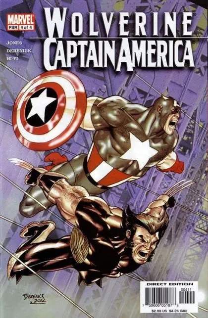 Wolverine / Captain America #4 comic book cover, 2004