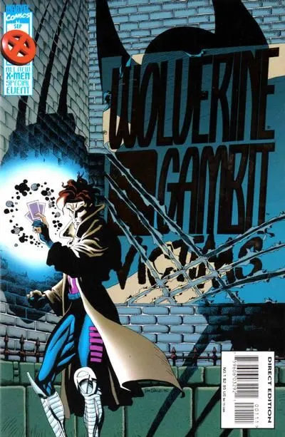 Wolverine / Gambit: Victims #1 Direct Edition comic book cover, 1995