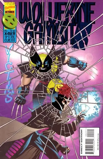 Wolverine / Gambit: Victims #2 Direct Edition comic book cover, 1995