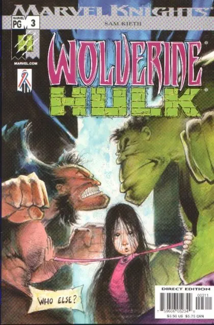 Wolverine / Hulk #3 comic book cover, 2002