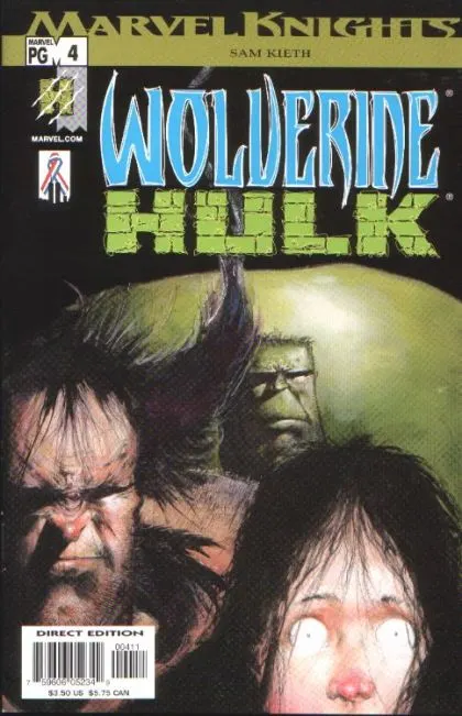 Wolverine / Hulk #4 comic book cover, 2002