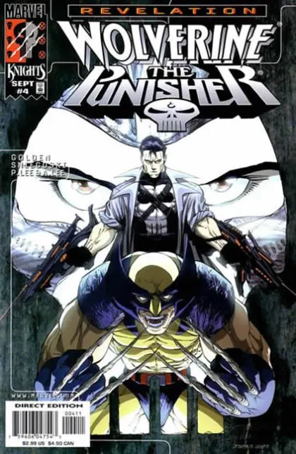 Wolverine / Punisher: Revelation #4 comic book cover, 1999