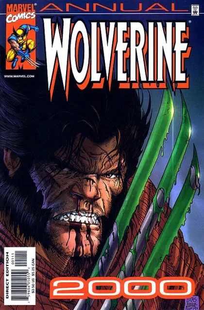 Wolverine, Vol. 2 Annual #2000 Direct Edition comic book cover, 2001