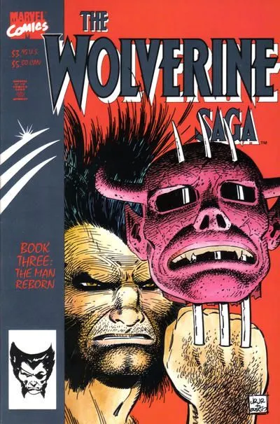 Wolverine Saga, Vol. 1 #3 Direct Edition comic book cover, 1989