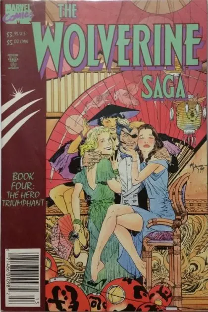Wolverine Saga, Vol. 1 #4 Newsstand Edition comic book cover, 1989