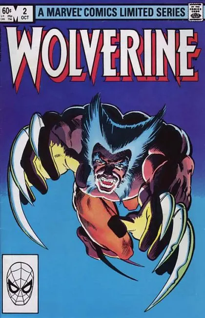 Wolverine, Vol. 1 #2 Direct Edition comic book cover, 1982