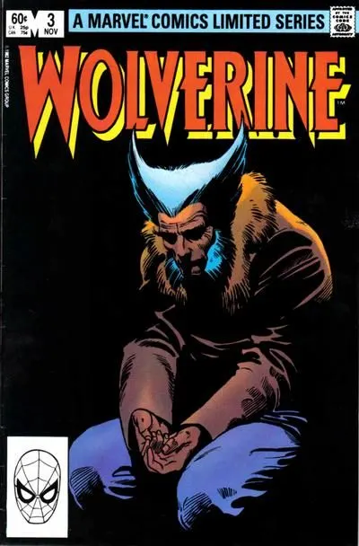 Wolverine, Vol. 1 #3 Direct Edition comic book cover, 1982