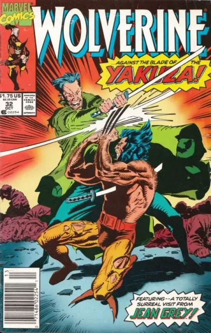Wolverine, Vol. 2 #32 Newsstand Edition comic book cover, 1990