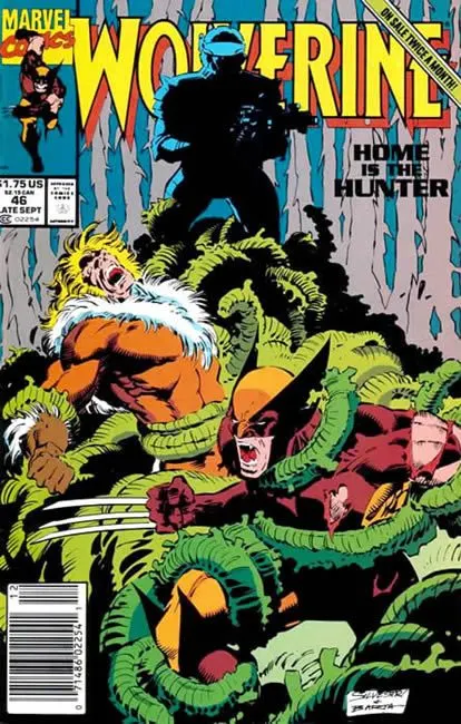 Wolverine, Vol. 2 #46 Newsstand Edition comic book cover, 1991