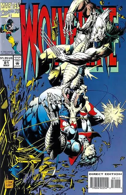 Wolverine, Vol. 2 #81 Direct Edition comic book cover, 1994