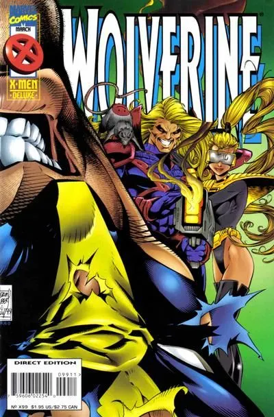 Wolverine, Vol. 2 #99 Direct Edition comic book cover, 1996