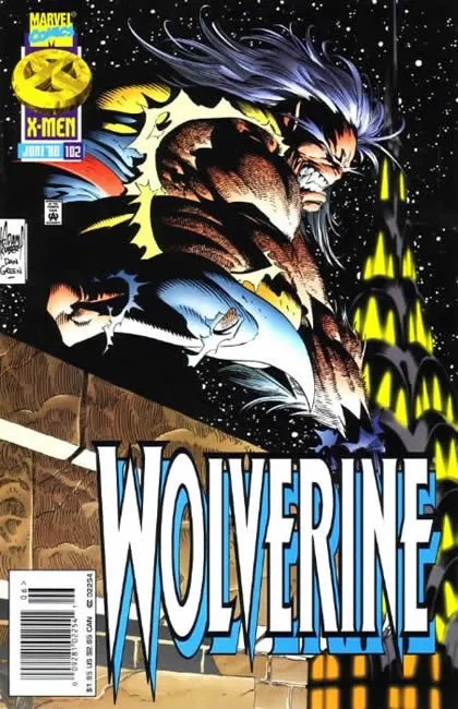 Wolverine, Vol. 2 #102 Newsstand Edition comic book cover, 1996