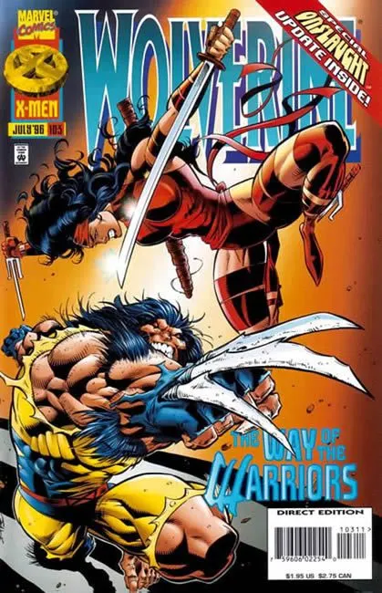 Wolverine, Vol. 2 #103 Direct Edition comic book cover, 1996