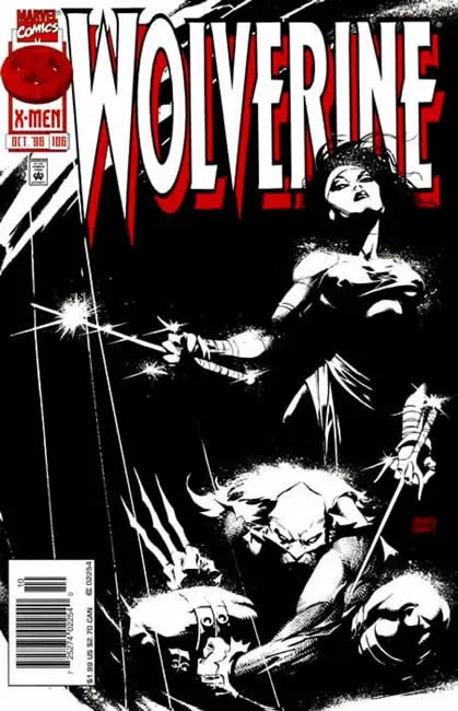 Wolverine, Vol. 2 #106 Newsstand Edition comic book cover, 1996
