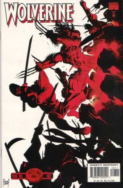 Wolverine, Vol. 2 #107 Direct Edition comic book cover, 1996