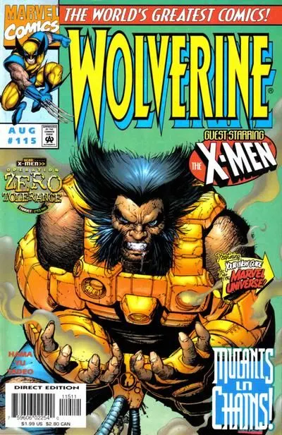 Wolverine, Vol. 2 #115 Direct Edition comic book cover, 1997
