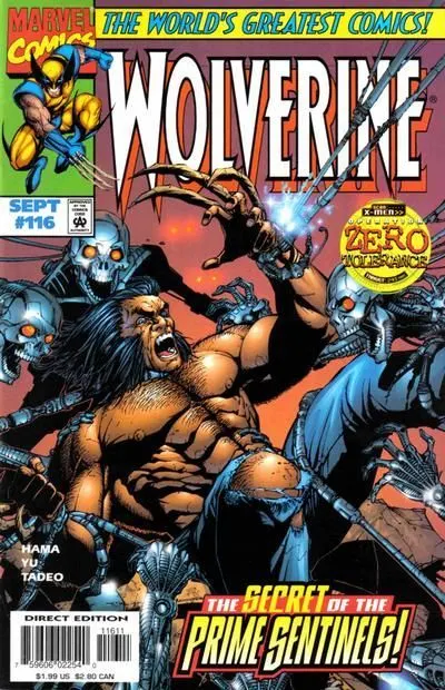 Wolverine, Vol. 2 #116 Direct Edition comic book cover, 1997