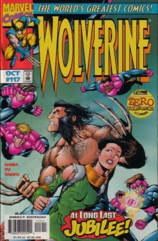 Wolverine, Vol. 2 #117 Direct Edition comic book cover, 1997