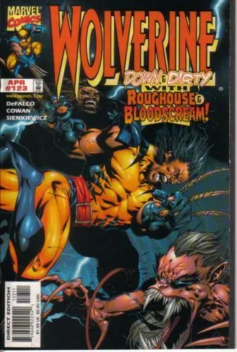 Wolverine, Vol. 2 #123 Direct Edition comic book cover, 1998