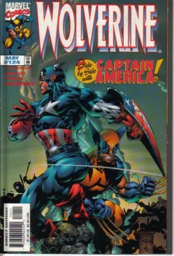 Wolverine, Vol. 2 #124 Direct Edition comic book cover, 1998