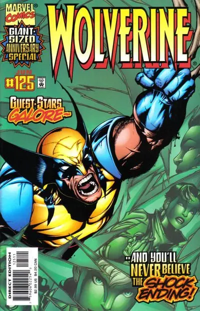 Wolverine, Vol. 2 #125 Direct Edition comic book cover, 1998