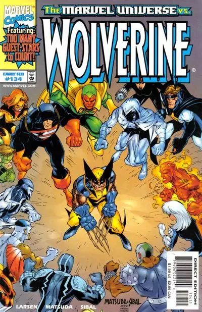 Wolverine, Vol. 2 #134 Direct Edition comic book cover, 1999