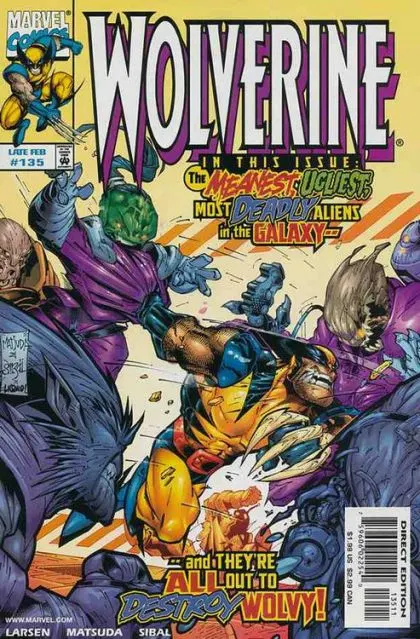 Wolverine, Vol. 2 #135 Direct Edition comic book cover, 1999