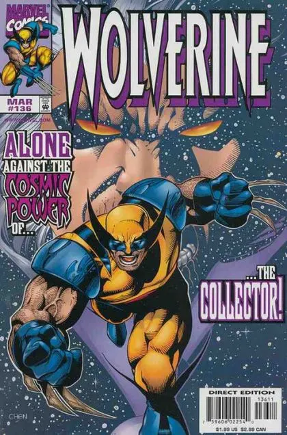 Wolverine, Vol. 2 #136 Direct Edition comic book cover, 1999