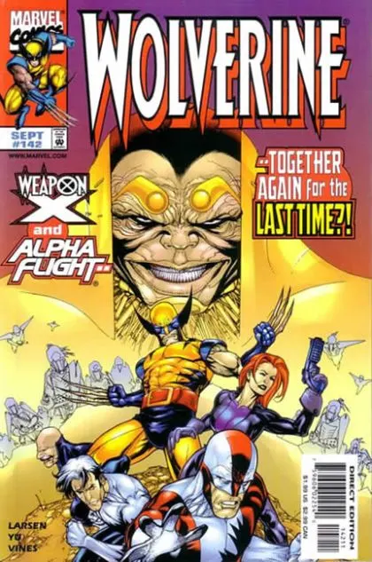 Wolverine, Vol. 2 #142 Direct Edition comic book cover, 1999