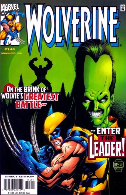Wolverine, Vol. 2 #144 Direct Edition comic book cover, 1999