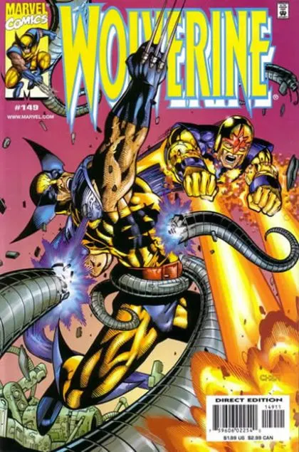 Wolverine, Vol. 2 #149 Direct Edition comic book cover, 2000