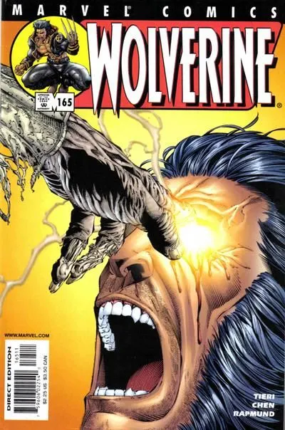 Wolverine, Vol. 2 #165 Direct Edition comic book cover, 2001