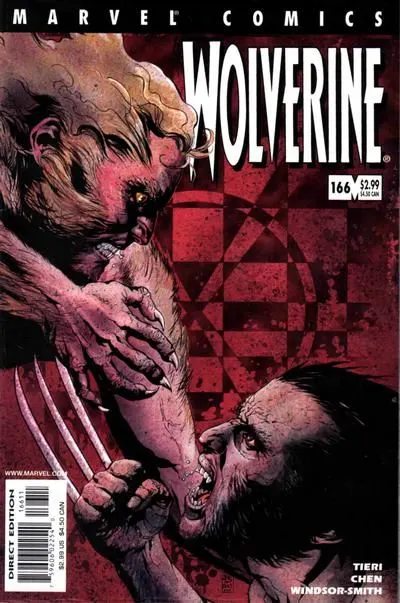 Wolverine, Vol. 2 #166 Direct Edition comic book cover, 2001