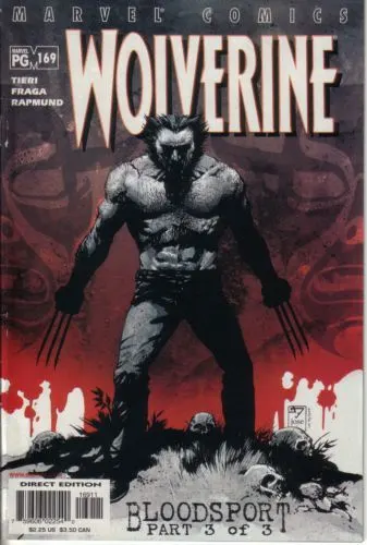 Wolverine, Vol. 2 #169 Direct Edition comic book cover, 2001