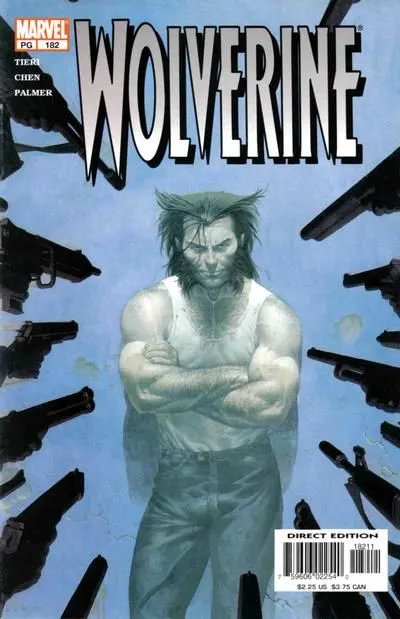 Wolverine, Vol. 2 #182 Direct Edition comic book cover, 2002