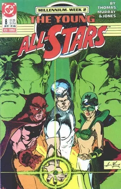 Young All-Stars #8 comic book cover, 1988