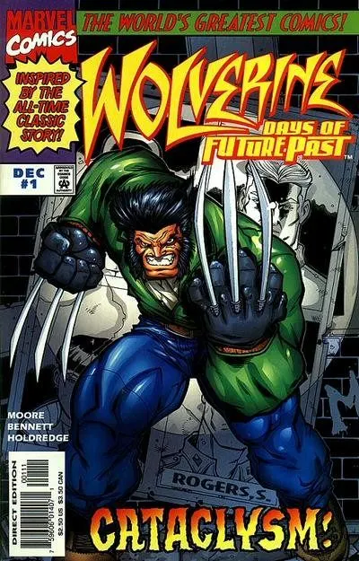 Wolverine: Days of Future Past #1 Direct Edition comic book cover, 1997