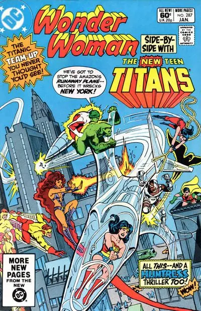 Wonder Woman, Vol. 1 #287 Direct Edition comic book cover, 1982