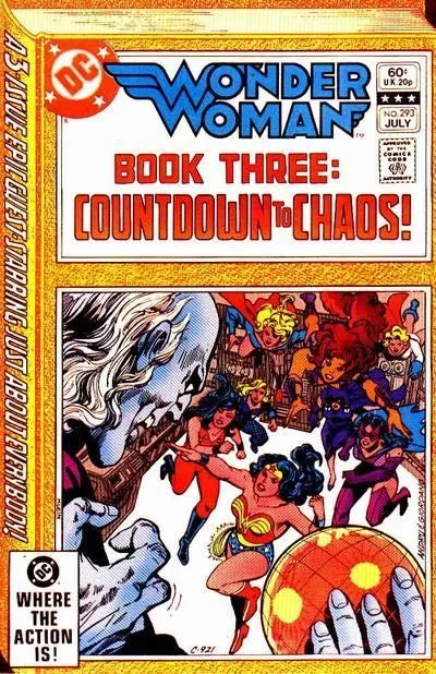 Wonder Woman, Vol. 1 #293 Direct Edition comic book cover, 1982