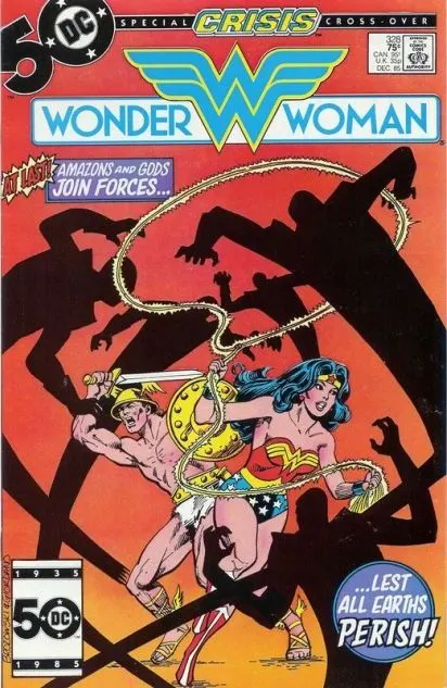 Wonder Woman, Vol. 1 #328 Direct Edition comic book cover, 1985