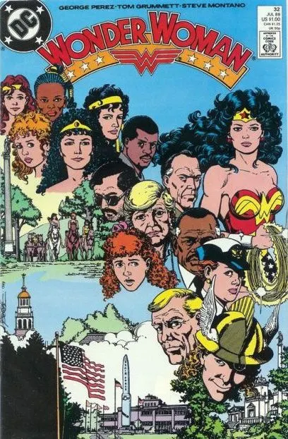 Wonder Woman, Vol. 2 #32 Direct Edition comic book cover, 1989