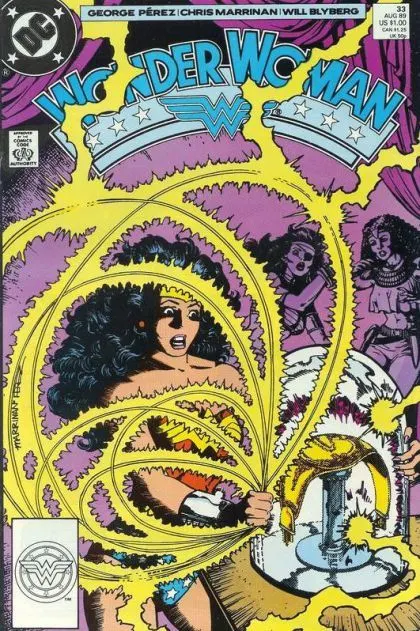 Wonder Woman, Vol. 2 #33 Direct Edition comic book cover, 1989