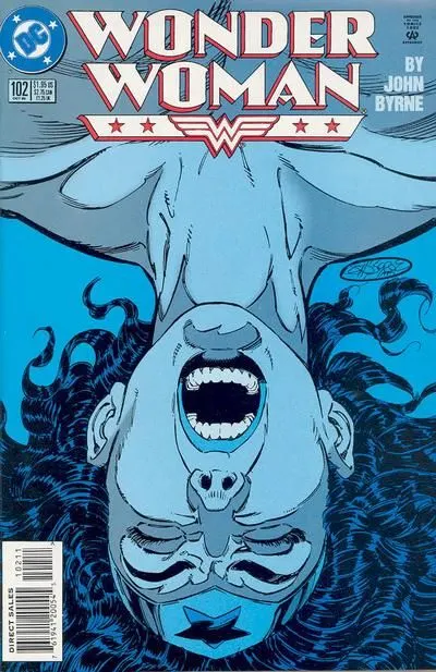 Wonder Woman, Vol. 2 #102 Direct Edition comic book cover, 1995